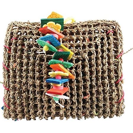A&E CAGE A&E Cage 001407 Happy Beaks Vine Mat forage Pouch Bird Toy 1407
